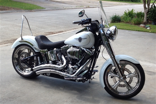 Custom Motorcycle Seat  Harley  Davidson  Softail Fat Boy  